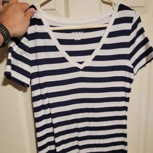 Navy Stripped Tee